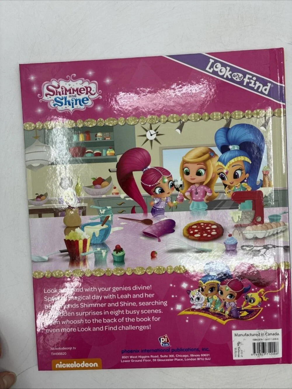 Nickelodeon Shimmer and Shine Look and Find Hardcover Activity Book Kids